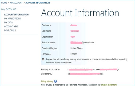 Account Information
